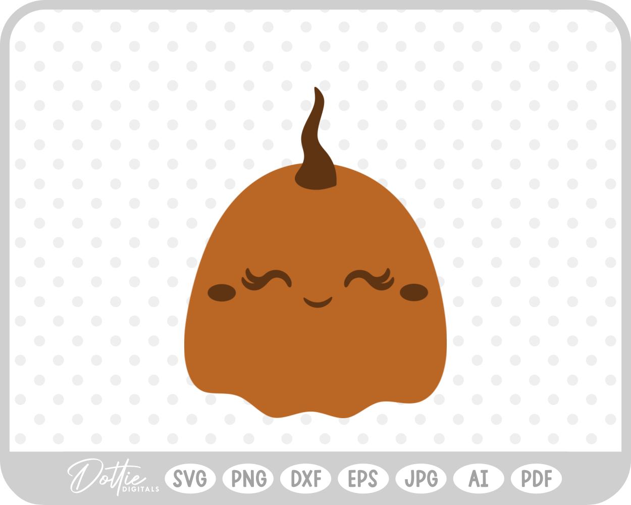 Cute Pumpkin Jack o Lantern Halloween Autumn Fall SVG PNG DXF – Cricut Silhouette Cutting File