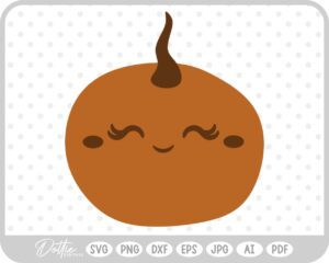 Cute Pumpkin Jack o Lantern Halloween Autumn Fall SVG PNG DXF – Cricut Silhouette Cutting File