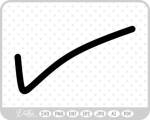Tick Doodle SVG PNG DXF – Cricut Silhouette Cutting File