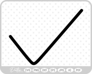 Tick Doodle SVG PNG DXF – Cricut Silhouette Cutting File