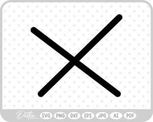 Cross Doodle SVG PNG DXF – Cricut Silhouette Cutting File