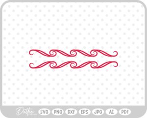 Decorative Swirls Line SVG PNG DXF – Cricut Silhouette Cutting File