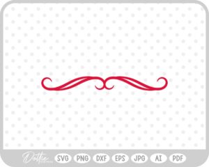 Decorative Swirl Divider SVG PNG DXF – Cricut Silhouette Cutting File