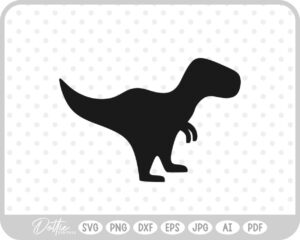 Dino Dinosaur Silhouette SVG PNG DXF – Cricut Silhouette Cutting File