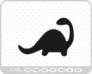 Dino Dinosaur Silhouette SVG PNG DXF – Cricut Silhouette Cutting File