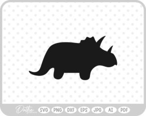 Dino Dinosaur Silhouette SVG PNG DXF – Cricut Silhouette Cutting File