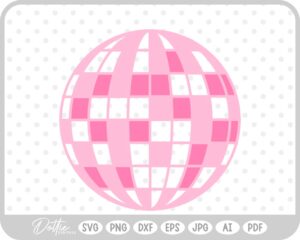 Disco Ball SVG PNG DXF – Cricut Silhouette Cutting File