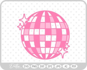 Sparkle Disco Ball SVG PNG DXF – Cricut Silhouette Cutting File