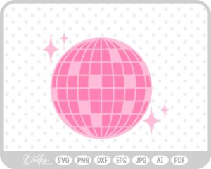 Sparkle Disco Ball SVG PNG DXF – Cricut Silhouette Cutting File