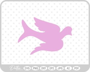 Flying Dove SVG PNG DXF – Cricut Silhouette Cutting File