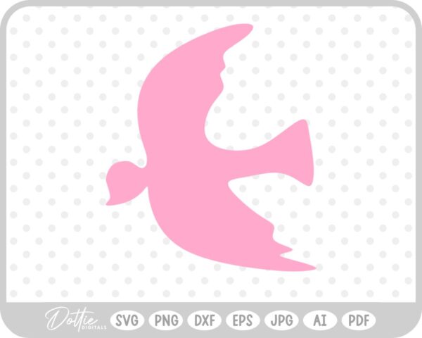 Dove SVG PNG DXF – Cricut Silhouette Cutting File
