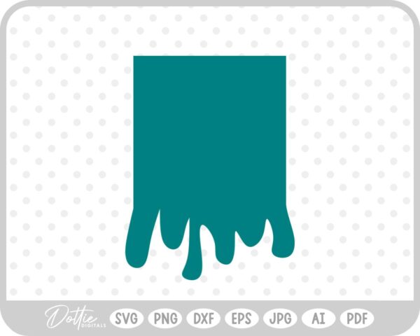 Melted Square SVG PNG DXF – Cricut Silhouette Cutting File