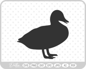 Duck Open Beak SVG PNG DXF – Cricut Silhouette Cutting File