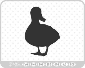 Duck Solid Shape SVG PNG DXF – Cricut Silhouette Cutting File