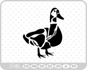 Detailed Duck  SVG PNG DXF – Cricut Silhouette Cutting File