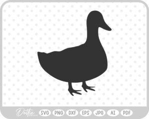 Standing Duck SVG PNG DXF – Cricut Silhouette Cutting File