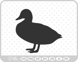 Duck Side View SVG PNG DXF – Cricut Silhouette Cutting File