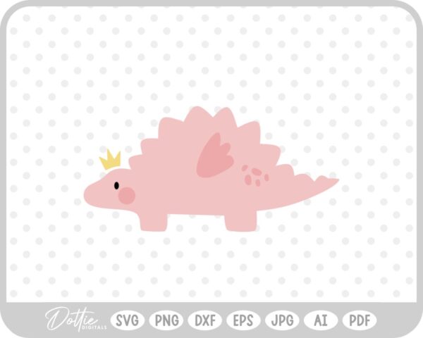 Fairy Cute Dino Dinosaur SVG PNG DXF – Cricut Silhouette Cutting File