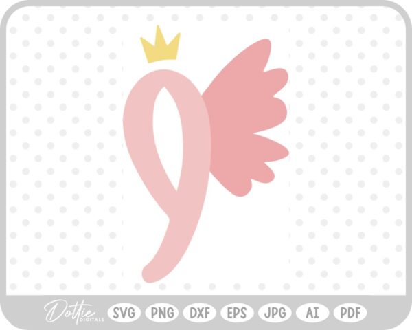 Fairy Princess Number Nine SVG PNG DXF – Cricut Silhouette Cutting File