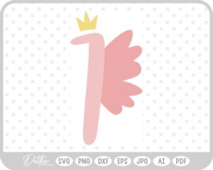 Fairy Princess Number Seven  SVG PNG DXF – Cricut Silhouette Cutting File