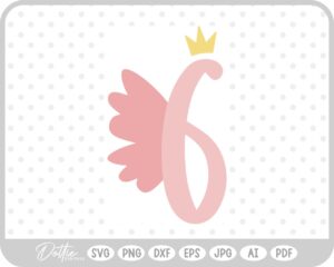 Fairy Princess Birthday Six SVG PNG DXF – Cricut Silhouette Cutting File