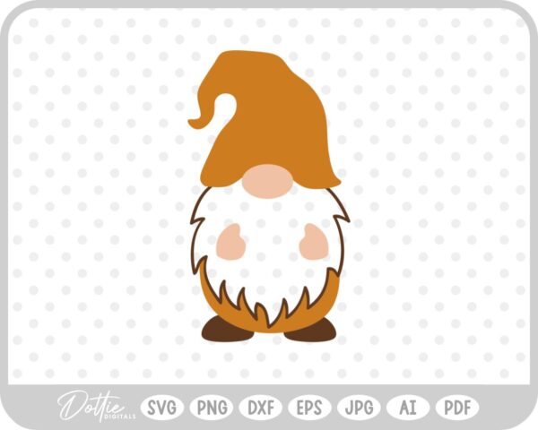 Fall Autumn Gonk Gnome Thanksgiving SVG PNG DXF – Cricut Silhouette Cutting File