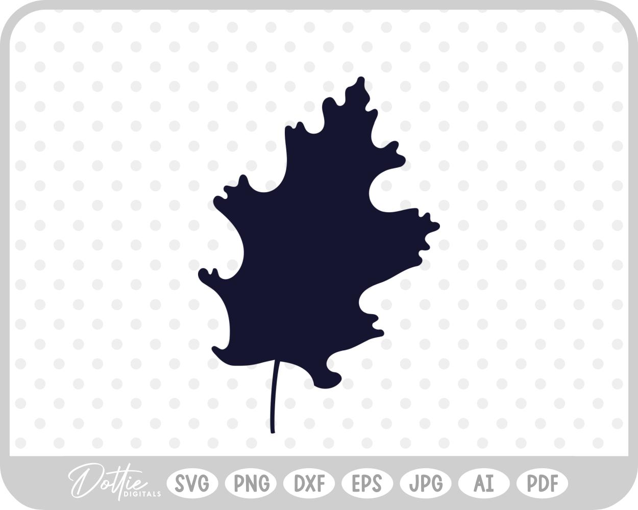 Fall Leaf Leaves Autumn Tree SVG PNG DXF – Cricut Silhouette Cutting File