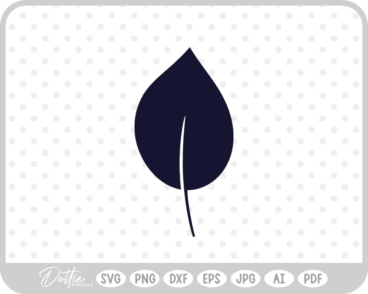 Fall Leaf Leaves Autumn Tree SVG PNG DXF – Cricut Silhouette Cutting File