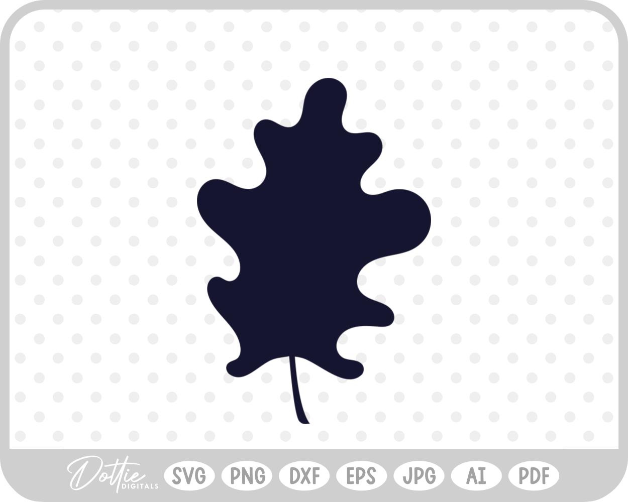 Fall Leaf Leaves Autumn Tree SVG PNG DXF – Cricut Silhouette Cutting File