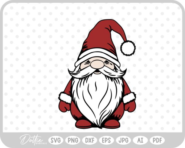 Festive Christmas Gonks Gnomes Winter SVG PNG DXF – Cricut Silhouette Cutting File