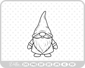 Festive Christmas Gonks Gnomes Winter SVG PNG DXF – Cricut Silhouette Cutting File