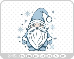Festive Christmas Gonks Gnomes Winter SVG PNG DXF – Cricut Silhouette Cutting File