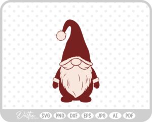 Festive Christmas Gonks Gnomes Winter SVG PNG DXF – Cricut Silhouette Cutting File