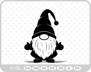 Festive Christmas Gonks Gnomes Winter SVG PNG DXF – Cricut Silhouette Cutting File