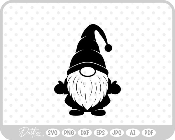 Festive Christmas Gonks Gnomes Winter SVG PNG DXF – Cricut Silhouette Cutting File