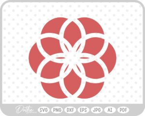 Flower Shape SVG PNG DXF – Cricut Silhouette Cutting File