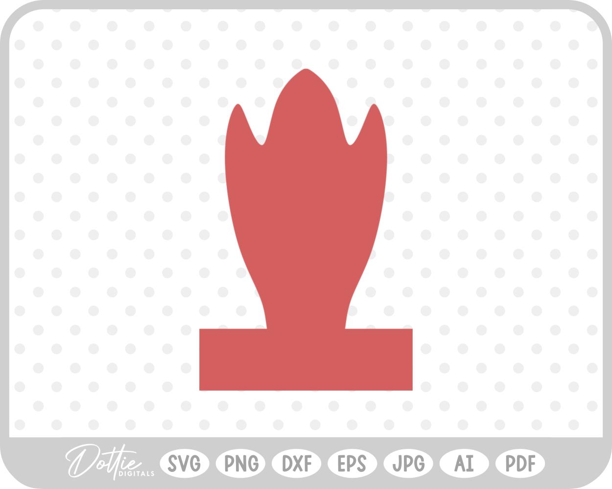 Flower Petal On Line SVG PNG DXF – Cricut Silhouette Cutting File