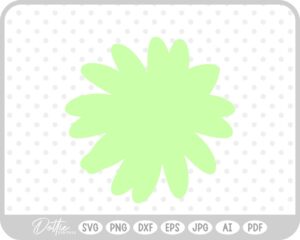 Blossoming Flower SVG PNG DXF – Cricut Silhouette Cutting File