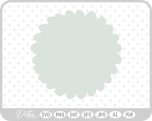 Pompom Flower SVG PNG DXF – Cricut Silhouette Cutting File