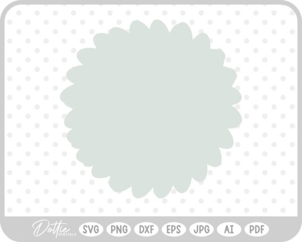 Pompom Flower SVG PNG DXF – Cricut Silhouette Cutting File
