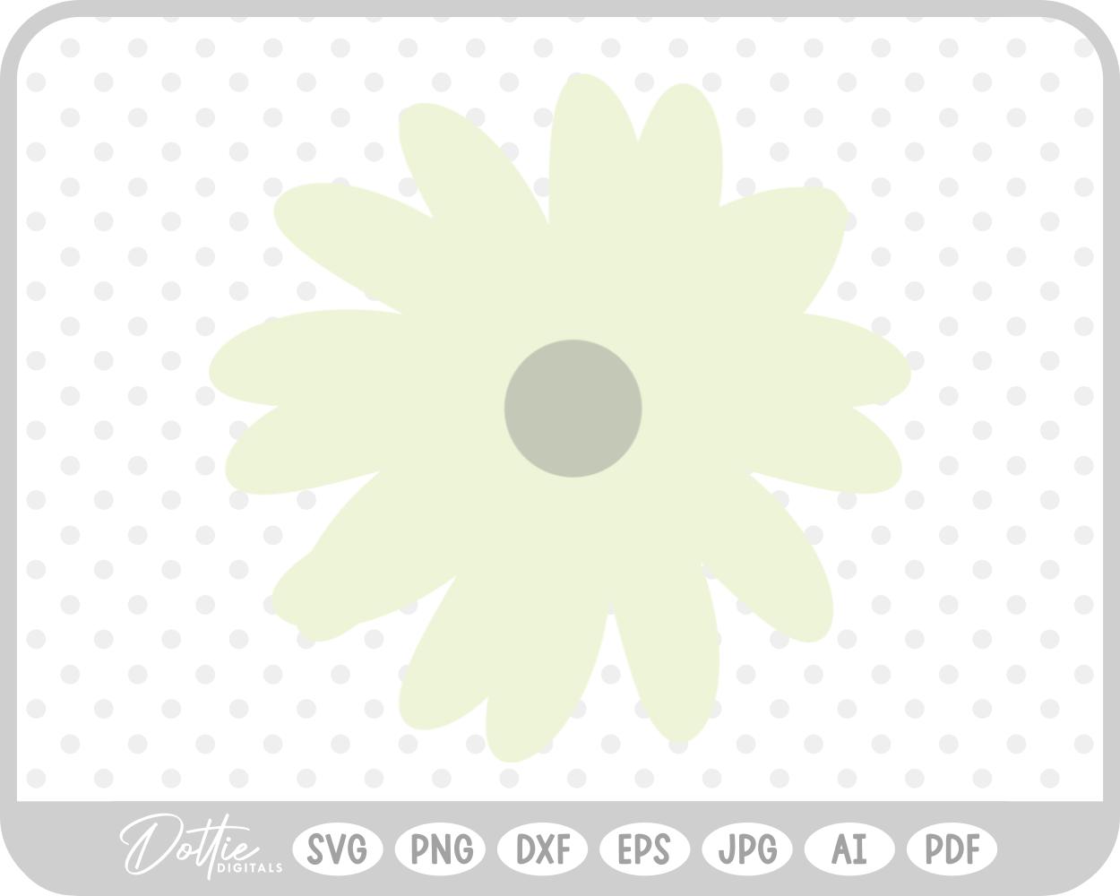 Basic Flower SVG PNG DXF – Cricut Silhouette Cutting File
