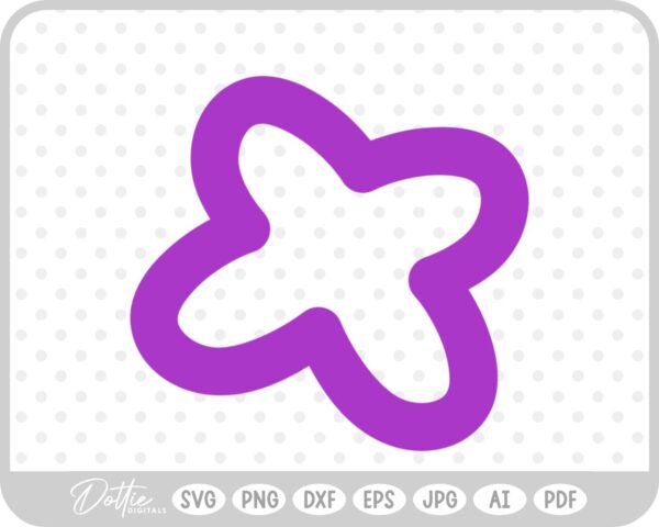 Flower Doodle Sketch Style Hand Drawn SVG PNG DXF – Cricut Silhouette Cutting File