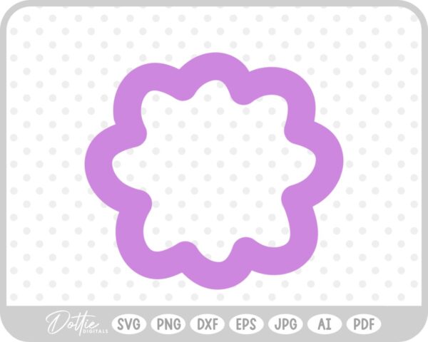Flower Doodle Sketch Style Hand Drawn SVG PNG DXF – Cricut Silhouette Cutting File