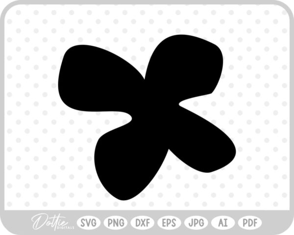 Flower Doodle Sketch Style Hand Drawn SVG PNG DXF – Cricut Silhouette Cutting File