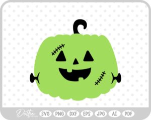 Frankenstein Pumpkin Halloween Monster Zombie SVG PNG DXF – Cricut Silhouette Cutting File