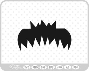 Frankenstein Hair Halloween Monster Zombie SVG PNG DXF – Cricut Silhouette Cutting File