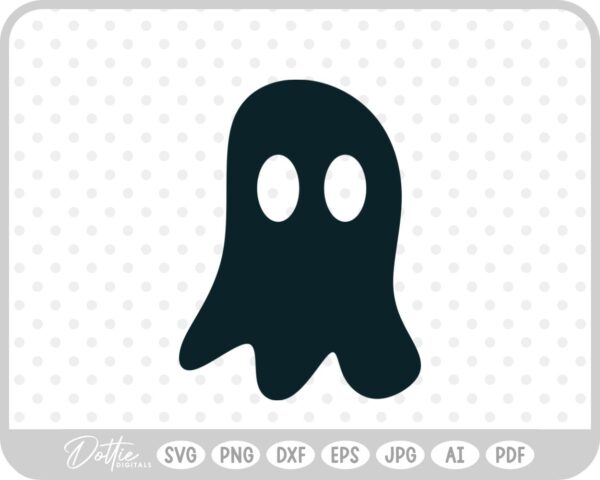 Solid Ghost  SVG PNG DXF – Cricut Silhouette Cutting File