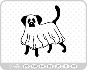 Ghost Dog SVG PNG DXF – Cricut Silhouette Cutting File