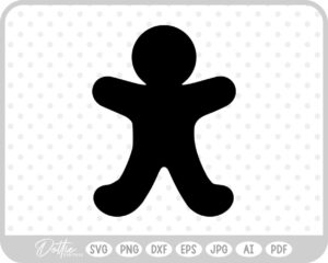 Gingerbread Christmas Man Woman Cookie  SVG PNG DXF – Cricut Silhouette Cutting File