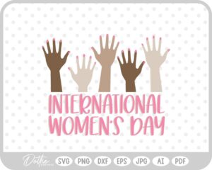 Feminism Equality International Women's Day Skin Tone Female SVG PNG DXF – Cricut Silhouette Cutting File